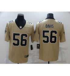 Men New Orleans Saints 56 Demario Davis Gold 2019 Inverted Legend Stitched NFL Nike Limited Jersey