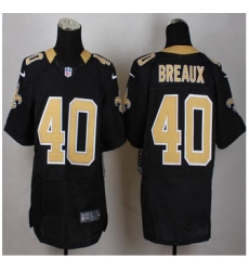 Nike New Orleans Saints #40 Delvin Breaux Black Team Color Mens Stitched NFL Elite Jersey