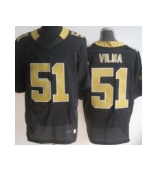 Nike New Orleans Saints 51 Jonathan Vilma Black Elite NFL Jersey