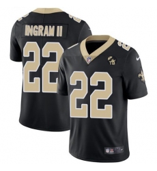 Nike Saints 22 Mark Ingram II Black With Tom Benson Patch Vapor Untouchable Limited Jersey