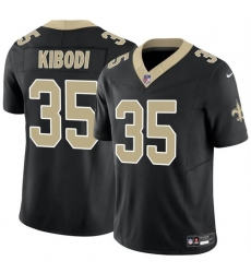 Youth New Orleans Saints 35 Jacob Kibodi Black F U S E Vapor Limited Stitched Football Jersey