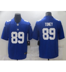 Men New York Giants 89 Toney Blue Nike Vapor Untouchable Limited 2021 NFL Jersey