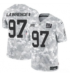 Men New York Giants 97 Dexter Lawrence II 2024 F U S E Arctic Camo Salute To Service Limited Stitched Football Jersey