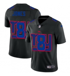 New York Giants 8 Daniel Jones Men Nike Team Logo Dual Overlap Limited NFL Jersey Black