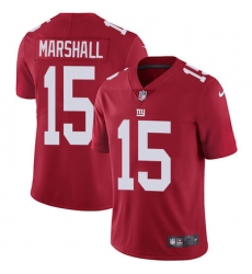 Nike Giants #15 Brandon Marshall Red Alternate Mens Stitched NFL Vapor Untouchable Limited Jersey