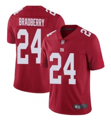 Nike Giants 24 James Bradberry Red Men Stitched NFL Limited Inverted Legend Jersey