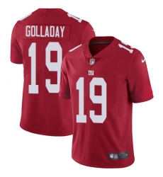 Nike New York Giants 19 Kenny Golladay Red Alternate Men Stitched NFL Vapor Untouchable Limited Jersey