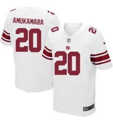 Nike New York Giants #20 Prince Amukamara White Men 27s Stitched NFL Elite Jersey