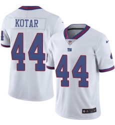 Nike Giants #44 Doug Kotar White Youth Stitched NFL Limited Rush Jersey