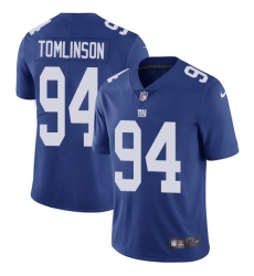 Nike Giants #94 Dalvin Tomlinson Royal Blue Team Color Youth Stitched NFL Vapor Untouchable Limited Jersey