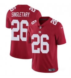 Youth New York Giants 26 Devin Singletary Red Vapor Untouchable Limited Stitched Jersey