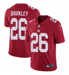 Youth Nike New York Giants 26 Saquon Barkley Red Alternate Vapor Untouchable Limited Player NFL Jersey