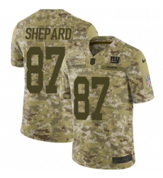 Youth Nike New York Giants 87 Sterling Shepard Limited Camo 2018 Salute to Service NFL Jersey