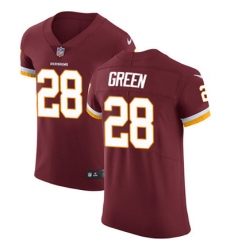 Men Nike Redskins #28 Darrell Green Burgundy Red Team Color Stitched NFL Vapor Untouchable Elite Jersey