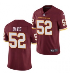 Men Washington Football Team 52 Jamin Davis Burgundy Vapor Untouchable Limited Stitched Jersey