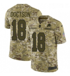 Mens Nike Washington Redskins 18 Josh Doctson Burgundy Limited Camo 2018 Salute to Service NFL Jersey