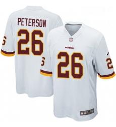 Mens Nike Washington Redskins 26 Adrian Peterson Game White NFL Jersey