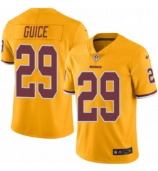 Mens Nike Washington Redskins 29 Derrius Guice Elite Gold Rush Vapor Untouchable NFL Jersey