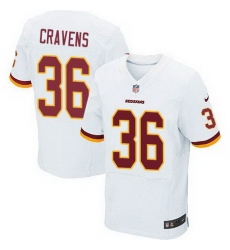 Nike Redskins #36 Su 27a Cravens White Mens Stitched NFL Elite Jersey