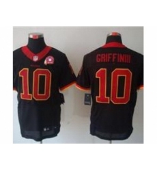 Nike Washington Redskins 10 Robert Griffin III Black Elite 80TH Patch NFL Jersey