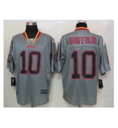 Nike Washington Redskins 10 Robert Griffin III Grey Elite Lights Out NFL Jersey