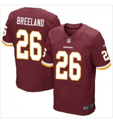 Nike Washington Redskins #26 Bashaud Breeland Burgundy Red Team Color Mens Stitched NFL Elite Jersey