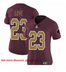 Redskins 23 Bryce Love Burgundy Red Alternate Women Stitched Football Vapor Untouchable Limited Jersey