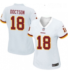 Womens Nike Washington Redskins 18 Josh Doctson Game White NFL Jersey