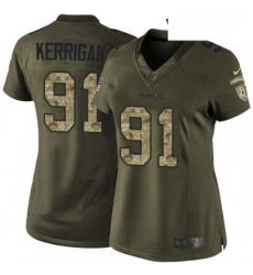 Womens Nike Washington Redskins 91 Ryan Kerrigan Elite Green Salute to Service NFL Jersey