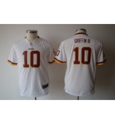 Youth Nike Washington Redskins #10 Robert Griffin III White Nike NFL Jerseys