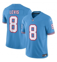 Men Tennessee Titans 8 Will Levis Light Blue 2023 F U S E  Vapor Limited Throwback Stitched Football Jersey