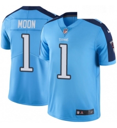 Youth Nike Tennessee Titans 1 Warren Moon Light Blue Team Color Vapor Untouchable Limited Player NFL Jersey