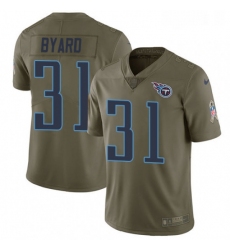 Youth Nike Tennessee Titans 31 Kevin Byard Limited Olive 2017 Salute to Service NFL Jersey