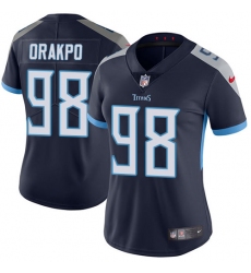 Nike Titans #98 Brian Orakpo Navy Blue Alternate Womens Stitched NFL Vapor Untouchable Limited Jersey