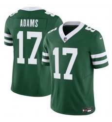 Men New York Jets 17 Davante Adams Green 2024 F U S E Throwback Limited Stitched Jersey