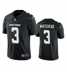 Men's New York Jets #3 Jordan Whitehead Black Vapor Untouchable Limited Stitched Jersey