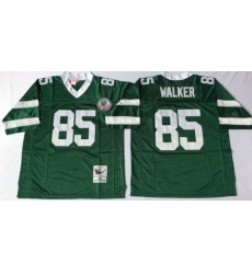 Mitchell And Ness jets #85 wesley walker green Throwback Stitched NFL Jerseys