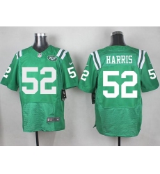 Nike Jets 52 David Harris Green Mens Stitched NFL Elite Rush Jersey