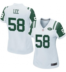 Nike Jets #58 Darron Lee White Womens Stitched NFL Elite Jersey