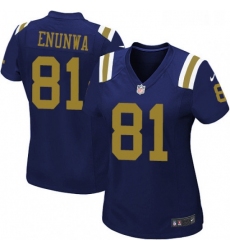 Womens Nike New York Jets 81 Quincy Enunwa Game Navy Blue Alternate NFL Jersey