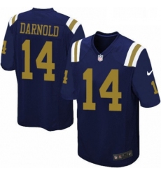 Youth Nike New York Jets 14 Sam Darnold Limited Navy Blue Alternate NFL Jersey