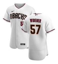 Men Arizona Diamondbacks 57 Taylor Widener Men Nike White Crimson Flex Base Home Team MLB Jersey