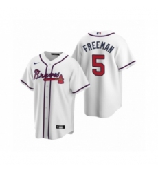 Youth Atlanta Braves #5 Freddie Freeman Nike White 2020 Home Jersey