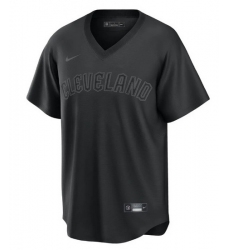 Men Cleveland Guardians 11 Jose Ramirez Black Pitch Black Fashion Replica Stitched Baseball Jersey 23