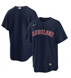 Men Cleveland Guardians Navy Cool Base Stitched Baseball Jersey