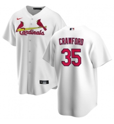 Men St  Louis Cardinals 35 Brandon Crawford White Cool Base Stitched Baseball Jersey