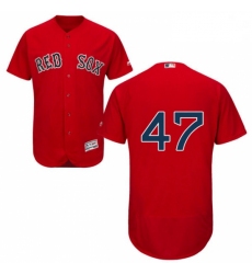 Mens Majestic Boston Red Sox 47 Tyler Thornburg Red Flexbase Authentic Collection MLB Jersey