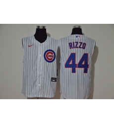 Cubs 44 Anthony Rizzo White Nike Cool Base Sleeveless Jersey