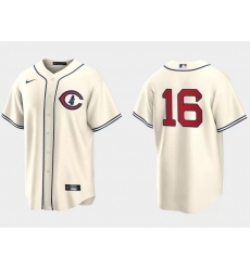 Men Chicago Cubs 16 Patrick Wisdom 2022 Cream Field Of Dreams Cool Base Stitched Baseball Jersey