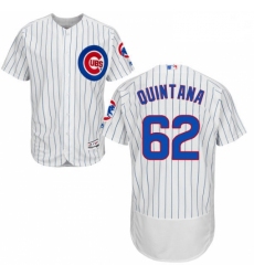 Mens Majestic Chicago Cubs 62 Jose Quintana White Home Flexbase Authentic Collection MLB Jersey